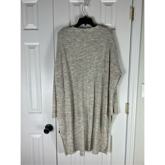 Free People Womens Asymmetrical Cream Cardigan Sweater Size M - Picture 4 of 4